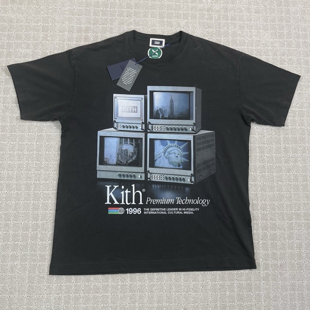 DSNWT KITH Premium Technology 1996 Size Medium Black Streetwear Graphic T-Shirt